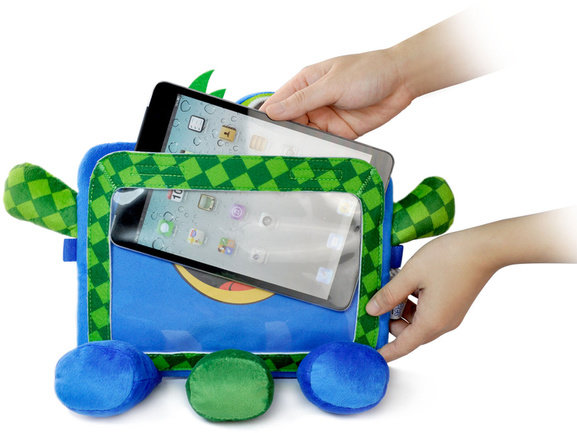 Wise Pet ochranný a zábavný dětský obal - plyšová hračka na tablet - Checker_1368957352
