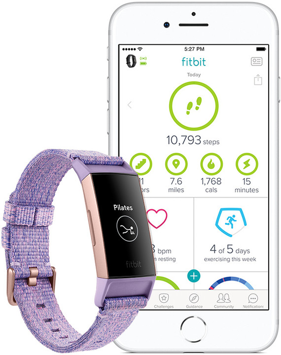Google Fitbit Charge 3, lavander, Special Edition_169384138