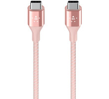 Belkin kabel Premium Kevlar USB-C to USB-C,1,2m, růžový_462603389