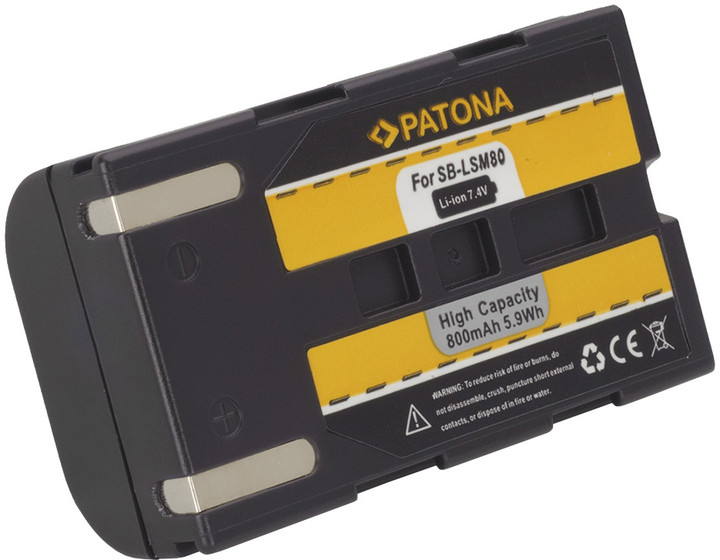 Patona baterie pro Samsung SB-LSM80 800mAh Li-Ion 7,4V_1310076620