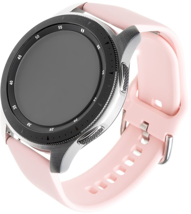 FIXED silikonový řemínek pro smartwatch, šířka 22mm, růžová_2042976829