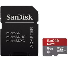 SanDisk Micro SDHC Ultra Android 8GB 48MB/s UHS-I + SD adaptér_649191463