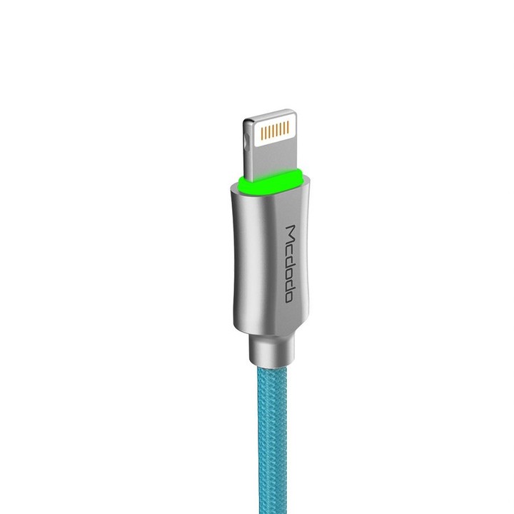 Mcdodo Knight datový kabel Lightning s inteligentním vypnutím napájení, 1.8m, modrá_1488923549