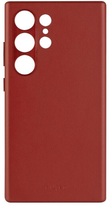 FIXED kožený zadní kryt MagLeather s podporou Magsafe pro Samsung Galaxy S24 Ultra, červená_347769955
