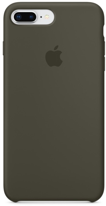 Apple silikonový kryt na iPhone 8 Plus / 7 Plus, tmavě olivová_723411315