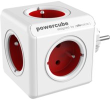 PowerCube ORIGINAL rozbočka-5ti zásuvka, červená