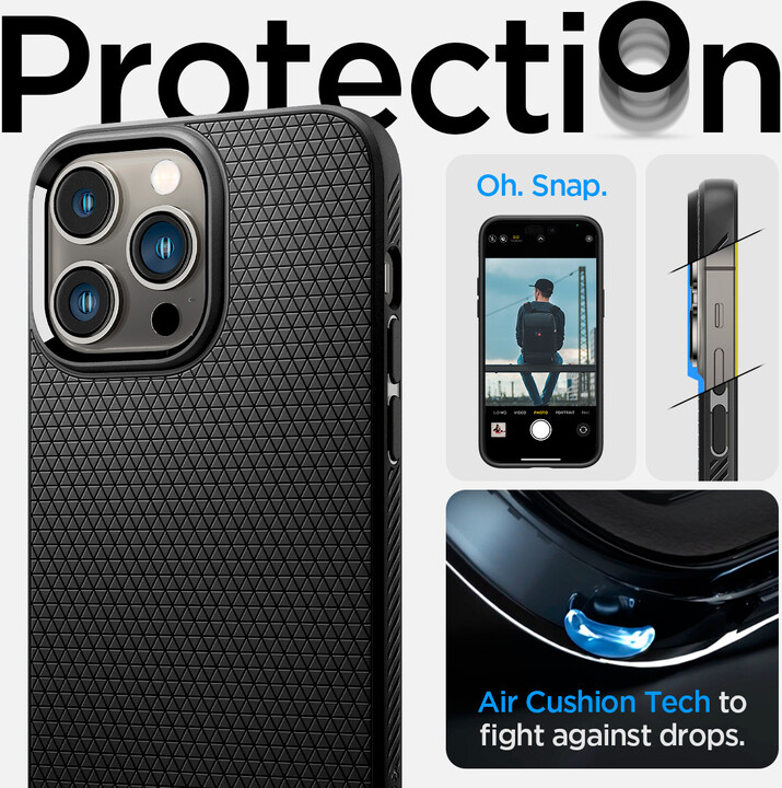 Spigen ochranný kryt Liquid Air pro Apple iPhone 14 Pro Max, černá_1343688661