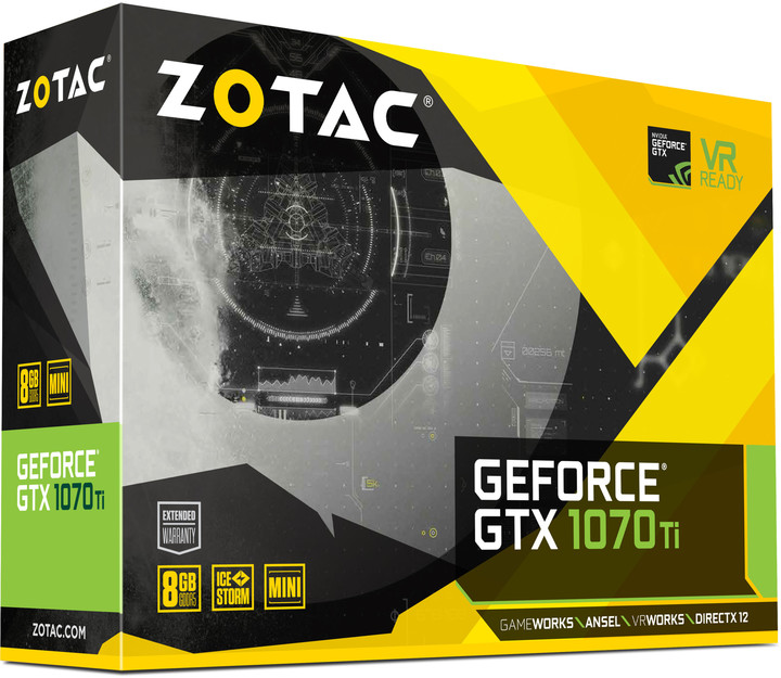 Zotac GeForce GTX 1070 Ti mini, 8GB GDDR5_1049371275