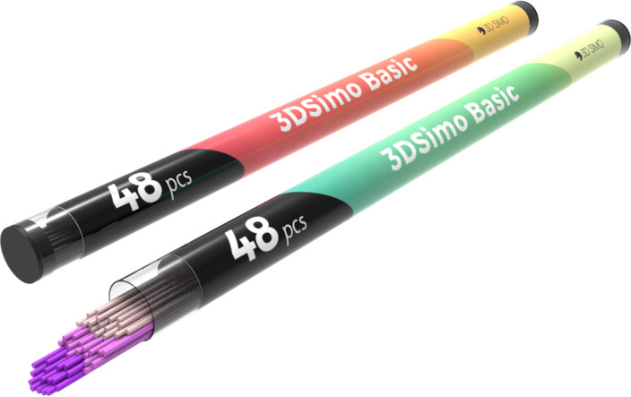 3DSimo Basic tisková struna (filament), PCL4 (růžová,fialová,skin)_554724604