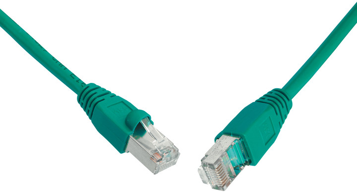 Solarix Patch kabel CAT5E SFTP PVC 0,5m zelený snag-proof_1715264383
