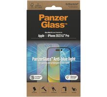 PanzerGlass ochranné sklo pro Apple iPhone 14 Pro s Anti-BlueLight vrstvou a instalačním rámečkem_1114688221