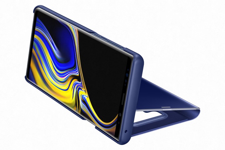 Samsung Galaxy Note 9 flipové pouzdro Clear View se stojánkem, modré_1474523177