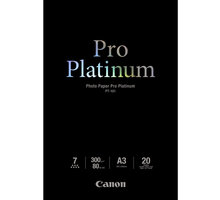 Canon Foto papír Pro Platinum PT-101, A3, 20 ks, 300g/m2, lesklý O2 TV HBO a Sport Pack na dva měsíce