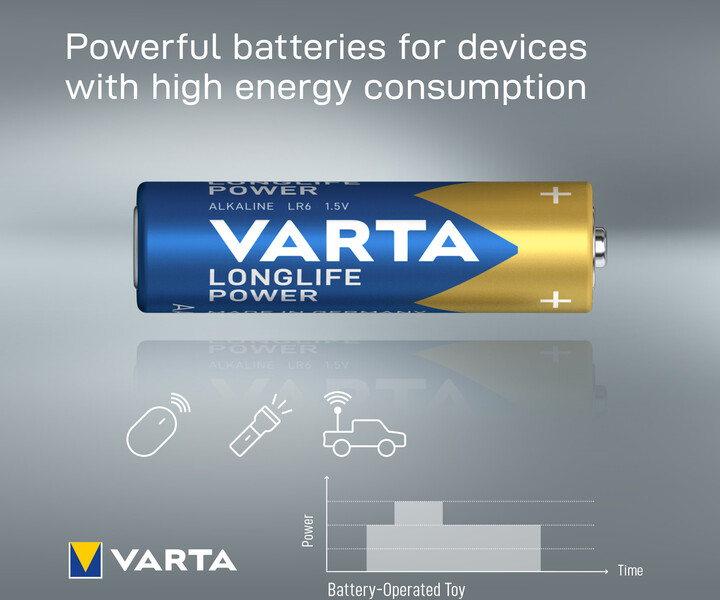 VARTA baterie Longlife Power AA, 12ks (Big Box)_2039610347