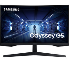 Samsung Odyssey G5 - LED monitor 27" Herní podložka pod myš C-TECH ANTHEA LED, XL, herní, černá, látková v hodnotě 549 Kč - Rozbalené zboží