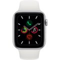 Apple Watch Series 5 GPS, 44mm Silver Aluminium Case with White Sport Band - S/M &amp; M/L_662447516