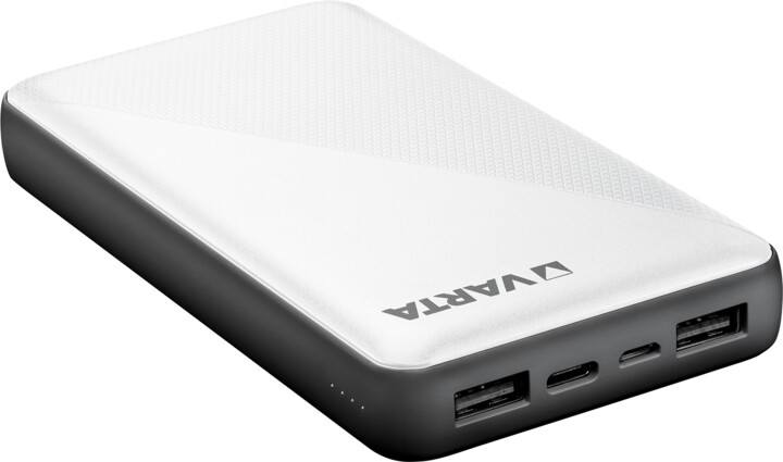 VARTA powerbanka Energy, 15000mAh, USB-C, 2xUSB, černá/bílá_551220661