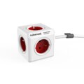 Cubenest PowerCube Extended prodlužovací přívod 1,5 m - 5ti zásuvka, červená_72406650