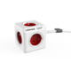 Cubenest PowerCube Extended prodlužovací přívod 1,5 m - 5ti zásuvka, červená_72406650