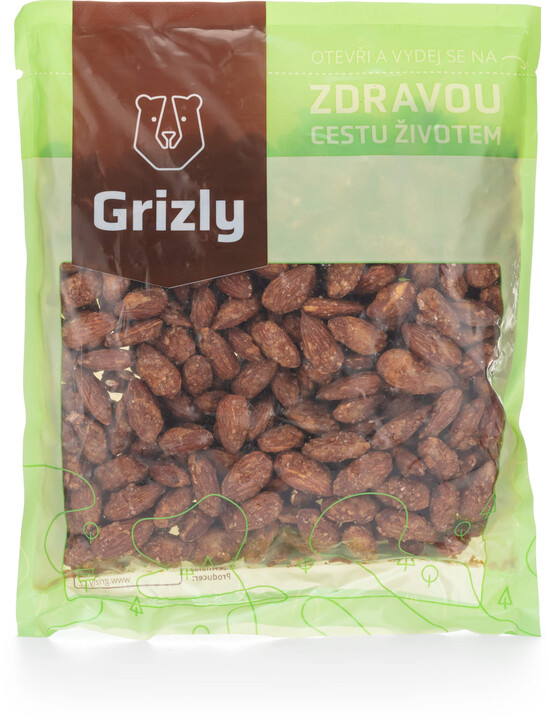 GRIZLY ořechy - mandle Superior, v javorovém sirupu, 500g_305398175