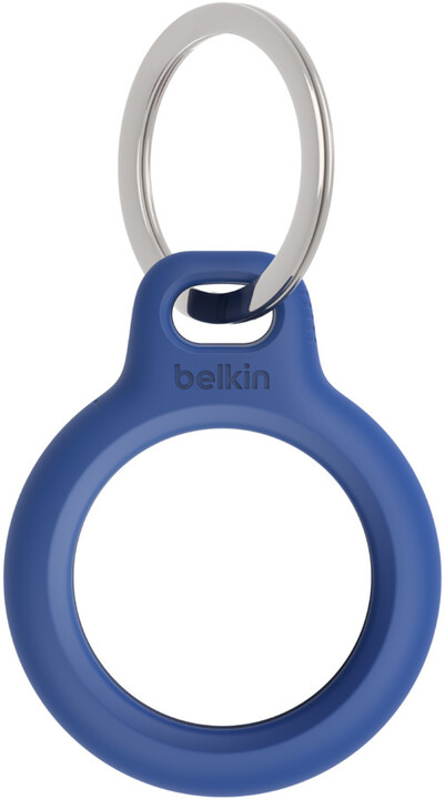 Belkin bezpečné pouzdro na Apple AirTag s kroužkem, modrá_1068762302