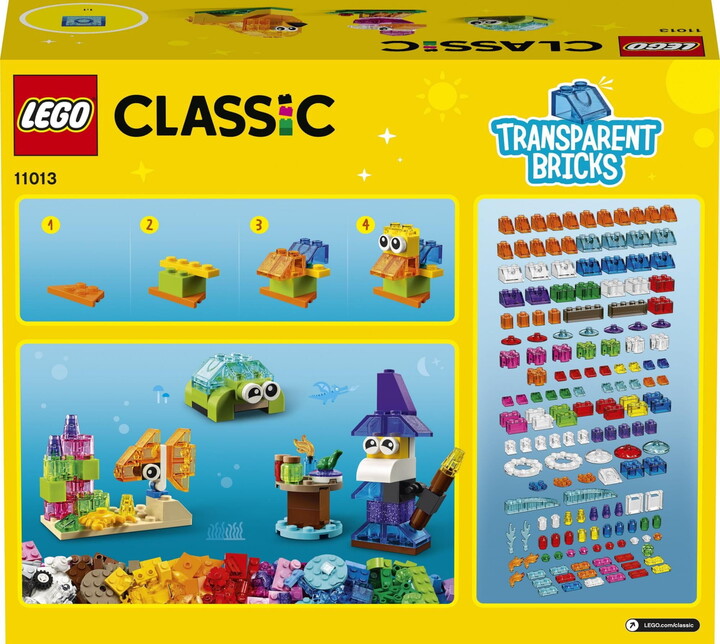LEGO® Classic 11013 Průhledné kreativní kostky_68200019