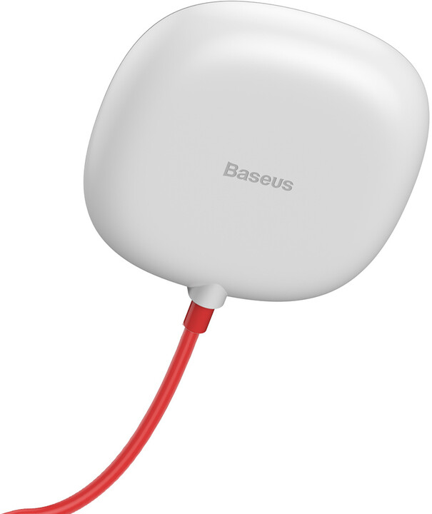 Baseus bezdrátová nabíječka Suction Cup, s přísavkami, 10W, bílá/červená_1260979337