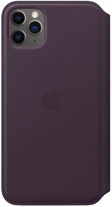 Apple kožené pouzdro Folio na iPhone 11 Pro Max, lilková_1428566207