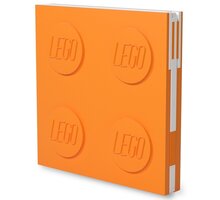 Zápisník LEGO, s gelovým perem, oranžová_1057687718