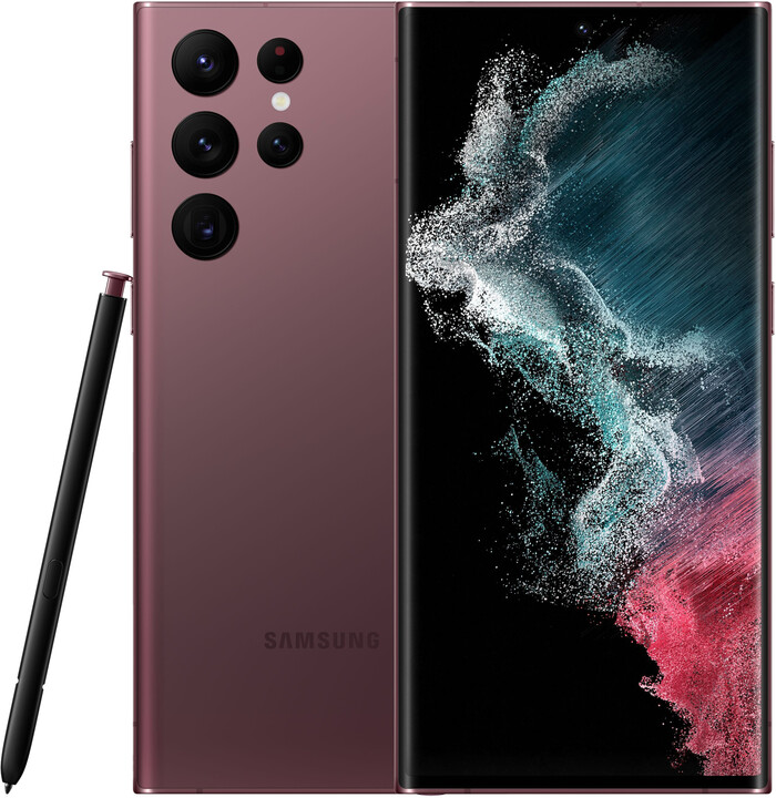 Samsung Galaxy S22 Ultra 5G, 8GB/128GB, Burgundy