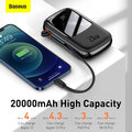 Baseus powerbanka s digitálním displejem Qpow Pro Fast Charge iP, 20000mAh, 20W, černá_142751220