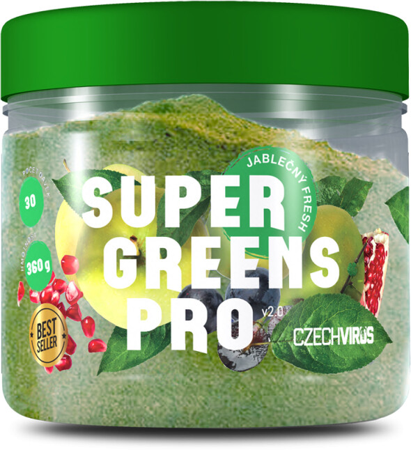 Doplněk stravy Super Greens PRO V2.0, jablečný fresh, 360g_1770232539