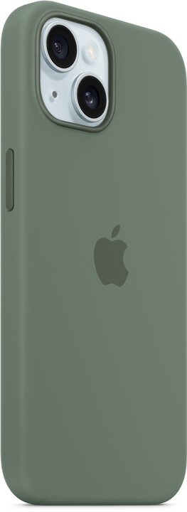 Apple Silikonový kryt s MagSafe pro iPhone 15, cypřišově zelená_1982516820