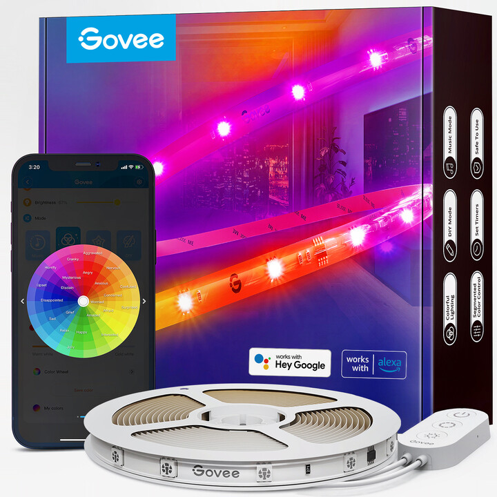 Govee WiFi Smart PRO LED pásek RGBIC, 5m - extra odolný_1659139187