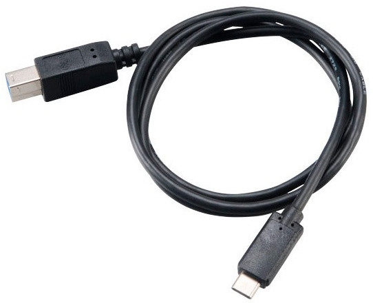 Akasa SuperSpeed+ USB 3.1, Type-C na Type-B, 100cm, černá_2045056139