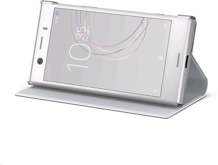Sony Style Cover Flip pro Xperia XZ1 Compact, bílá_2146487182