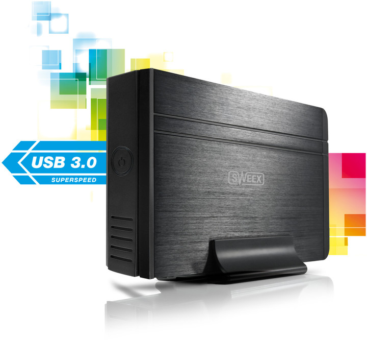 Sweex 3.5&quot; SATA II HDD Enclosure USB 3.0, černá_104076008