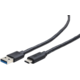 Gembird CABLEXPERT kabel USB 3.0 AM na Type-C kabel (AM/CM), 1m, černá