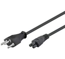 PremiumCord Kabel síťový 230V k notebooku 1.8m se zástrčkou pro Švýcarsko na C5 kpsp2-ch2