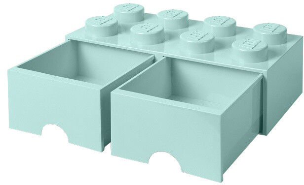 Úložný box LEGO, 2 šuplíky, velký (8), aqua_463362251