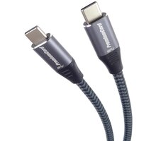 PremiumCord kabel USB-C, USB 3.2 gen. 1, 3A, 5Gbit/s, opletený, 0.5m