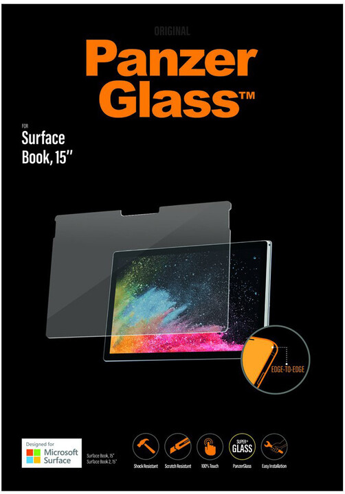 PanzerGlass Edge-to-Edge pro Microsoft Surface Book/Book 2 15&#39;&#39;, čiré_458152459