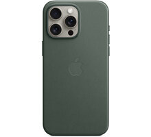 Apple kryt z tkaniny FineWoven s MagSafe na iPhone 15 Pro Max, listově zelená_182975385