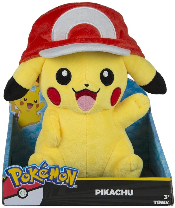 Plyšák Pokémon - Pikachu s čepicí_1546329631