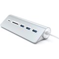 SATECHI Aluminium USB Hub (3x USB 3.0,MicroSD), stříbrná_1507819191