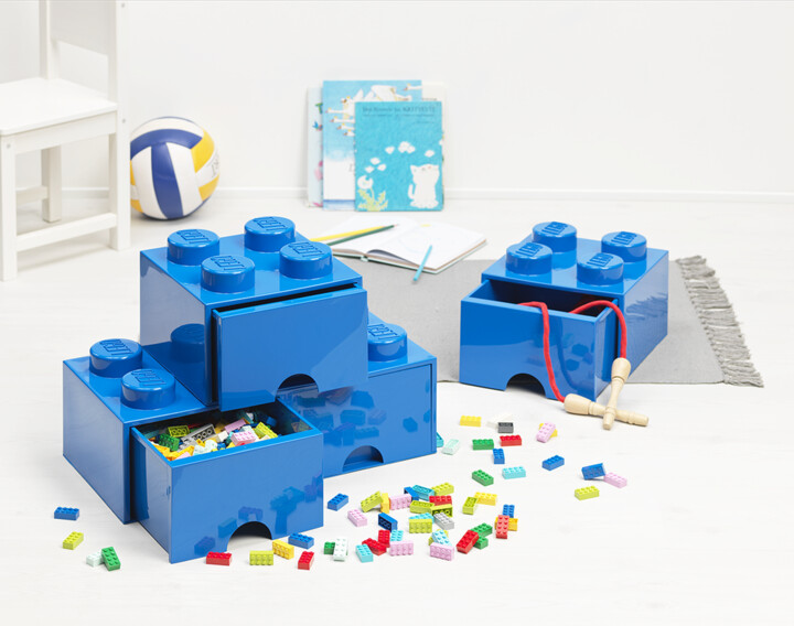Úložný box LEGO, 2 šuplíky, velký (8), aqua_985534035
