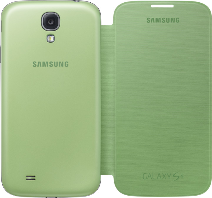 Samsung flip EF-FI950BGEG pro Galaxy S 4, zelená_1273869663