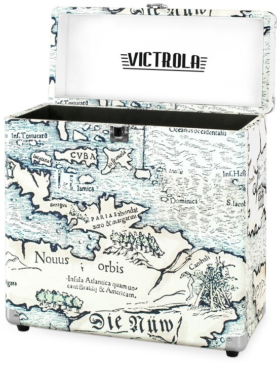 Victrola Retro Vinyl pouzdro, map print