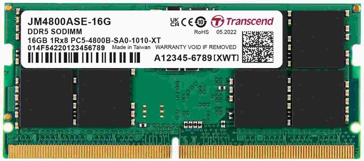 Transcend 16GB DDR5 4800 CL40 SO-DIMM_1283838468