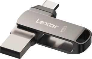 Lexar JumpDrive D400 Dual - 128GB, šedá_1536988600